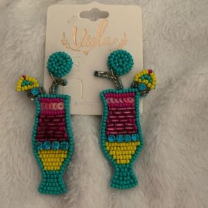 Cocktail brand new seed bead earrings